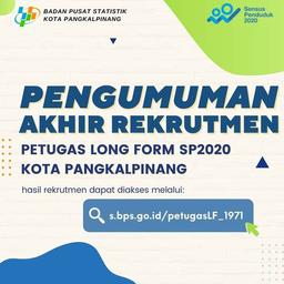 Pengumuman Akhir Rekrutmen Petugas LF SP2020 