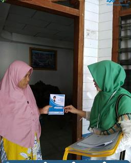 Petugas Lapangan BPS Mensosialisasikan Sensus Penduduk 2020 yang dilaksanakan Secara Online