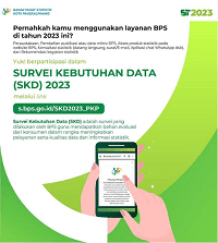 Survei Kebutuhan Data (SKD) BPS Kota Pangkalpinang Tahun 2023