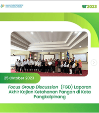 Focus Group Discussion (FGD) Laporan Akhir Kajian Ketahanan Pangan di Kota Pangkalpinang