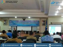 BPS Statistics Pangkalpinang  city was invited to be a Speaker at the "Public Consultation Forum"